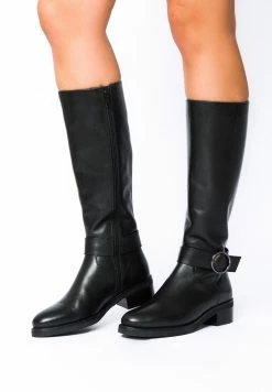 PRIMA MODA ZUNGOLI - Bottes Haute Qualité rond femme