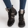 Soldes PRIMA MODA GAIBA - Bottes à lacets rond femme