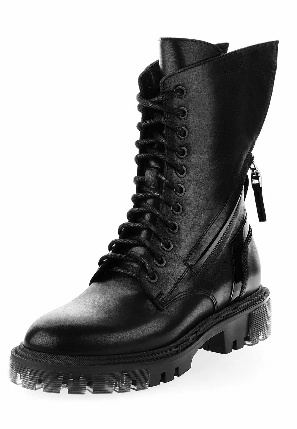 PRIMA MODA PASTENA - Bottes à lacets Vendre rond femme 4 PRIMA MODA PASTENA - Bottes à lacets Vendre rond femme – Image 2